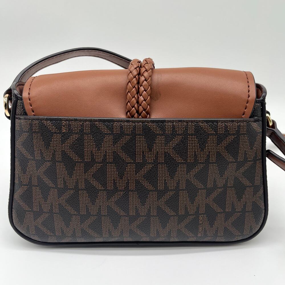 MICHAEL KORS Signature Lea Flap Crossbody with Rope Detail - Picture 5 of 10